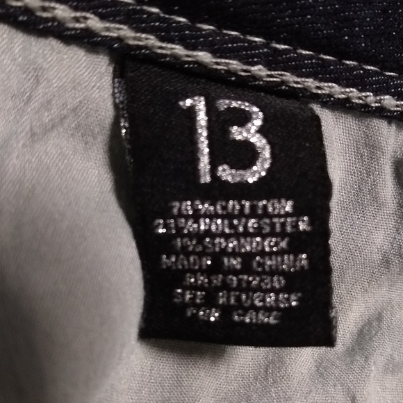 ALMOST FAMOUS embellished rhinestone bling jeans, 13 - Picture 9 of 15